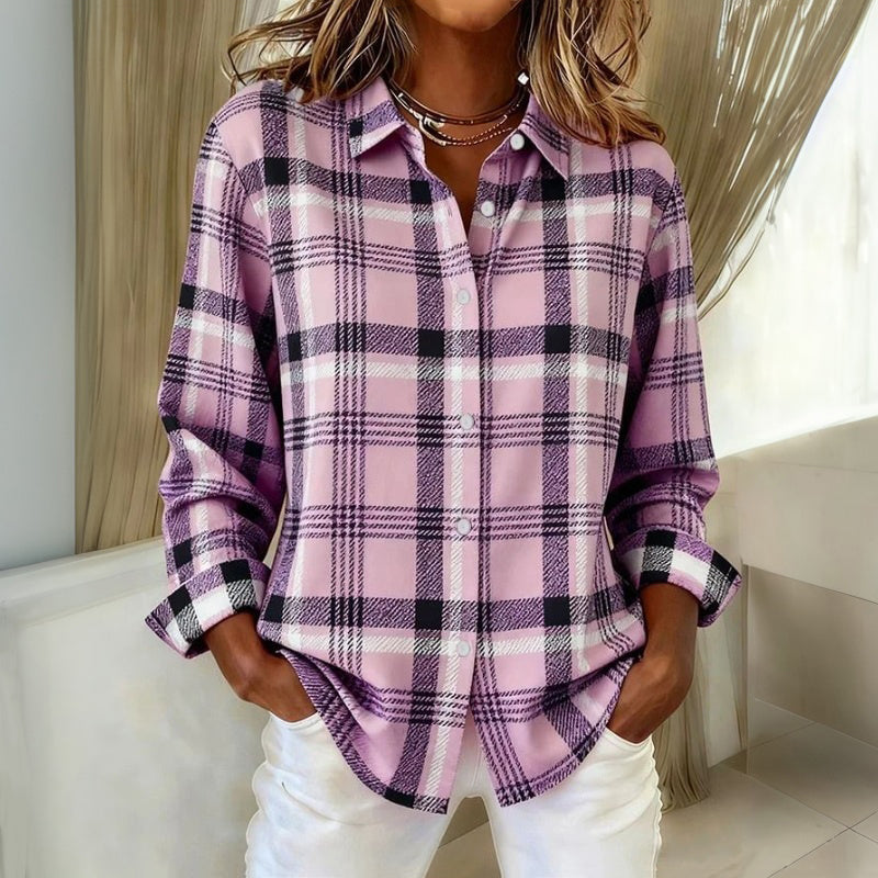VIOLA | Camicia Morbida a Fantasia Scozzese