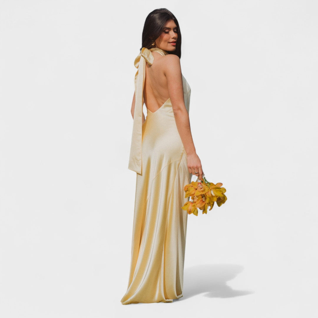 Martina - Vestito con fiocco di raso