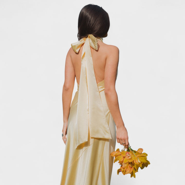 Martina - Vestito con fiocco di raso