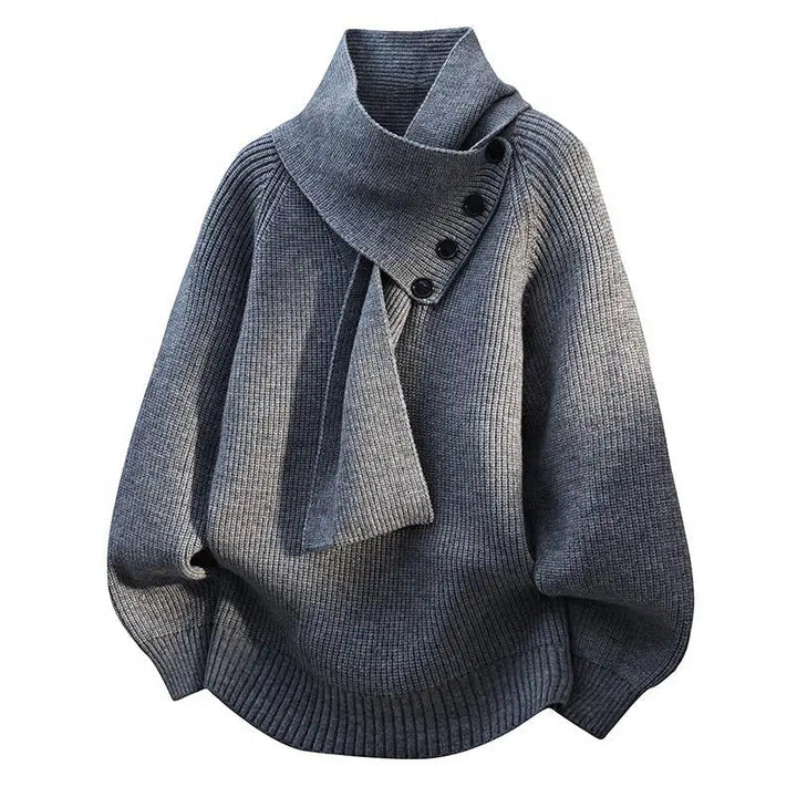Rosa | Maglione Collo-Sciarpa