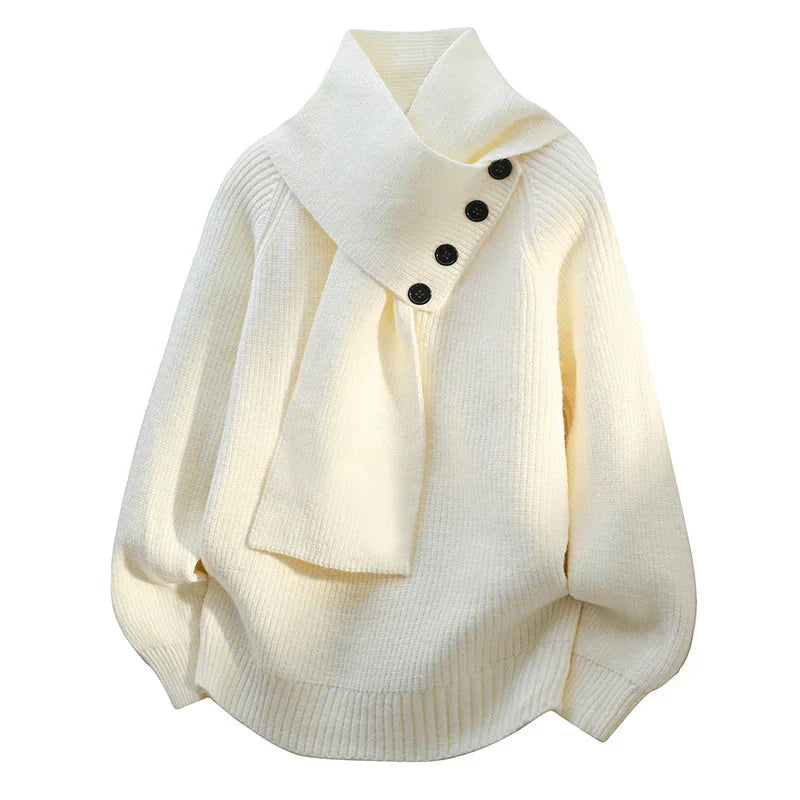 Rosa | Maglione Collo-Sciarpa
