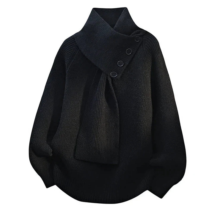 Rosa | Maglione Collo-Sciarpa