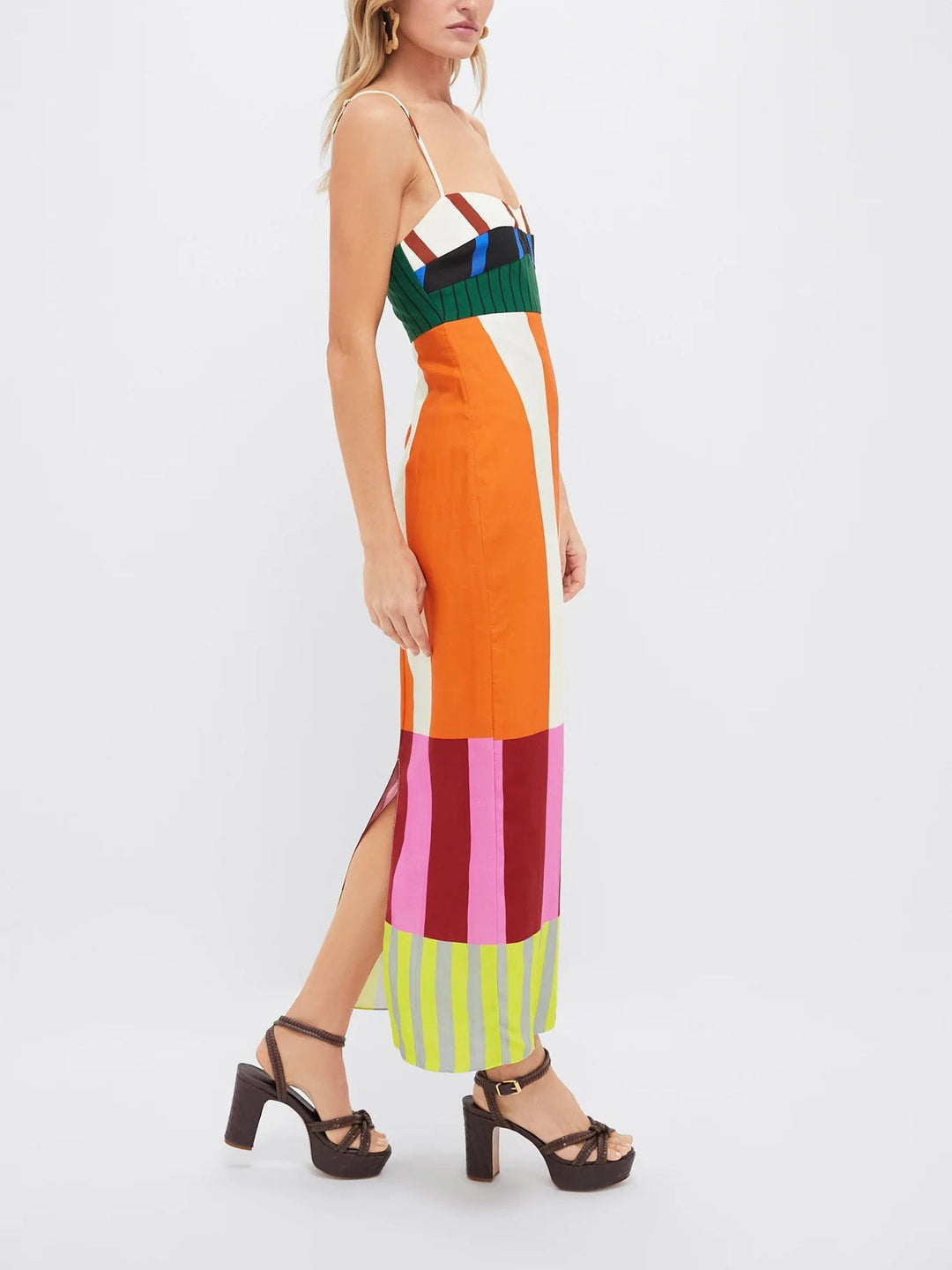Paloma - Maxi Abito Colorato a Righe