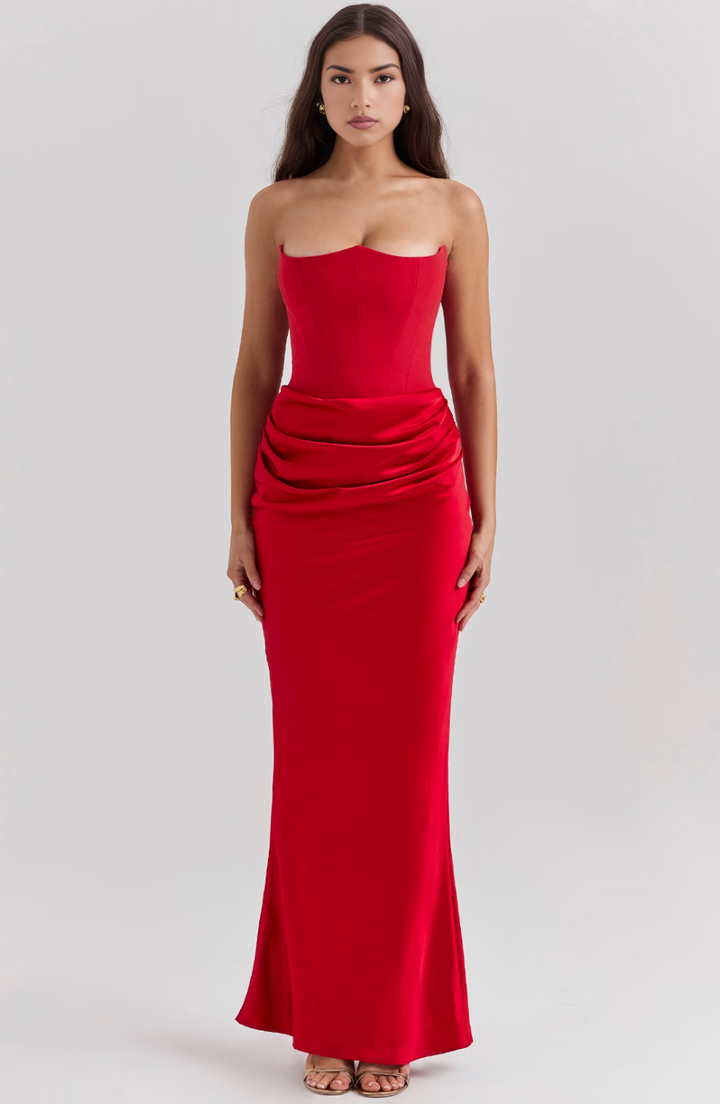 Tessa | Abito Maxi Senza Spalline