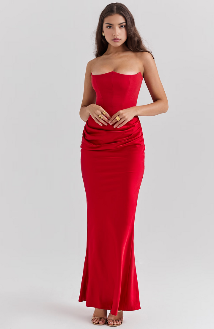 Tessa | Abito Maxi Senza Spalline