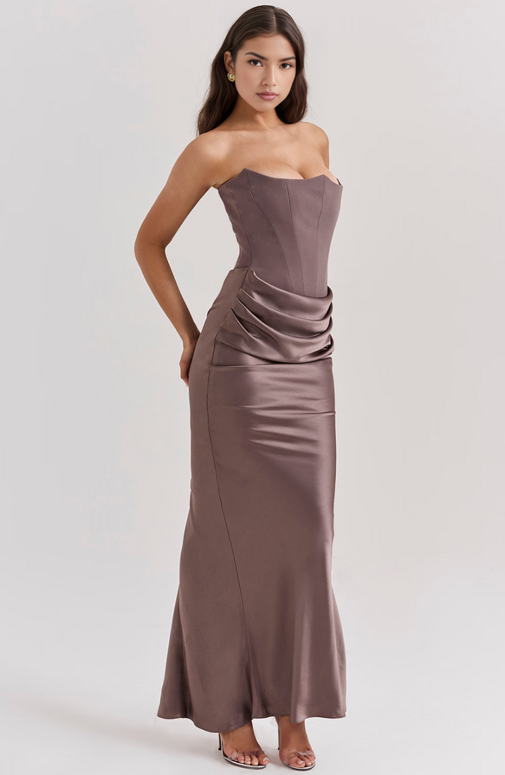 Tessa | Abito Maxi Senza Spalline