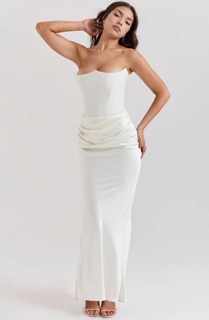 Tessa | Abito Maxi Senza Spalline