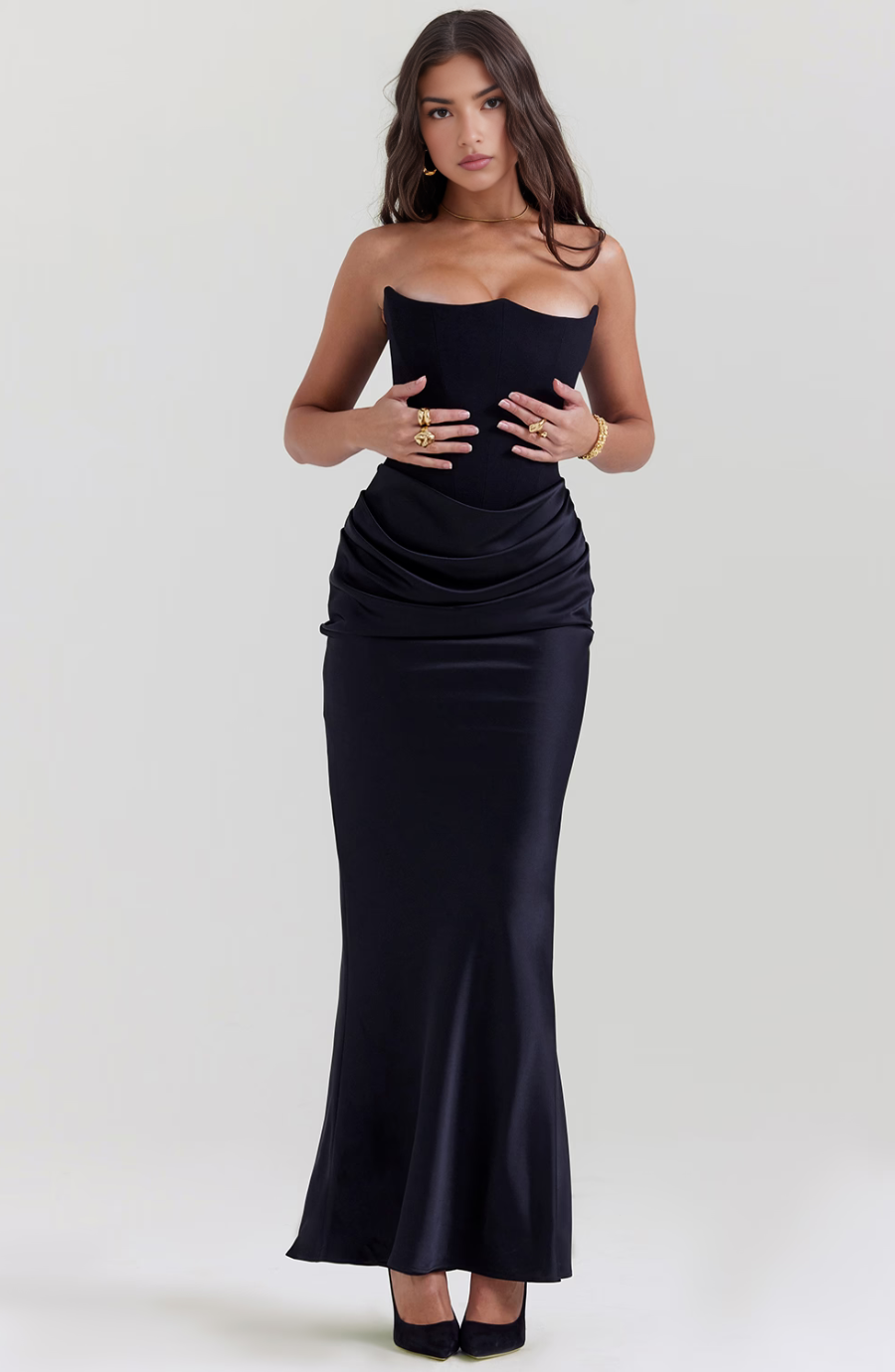 Tessa | Abito Maxi Senza Spalline