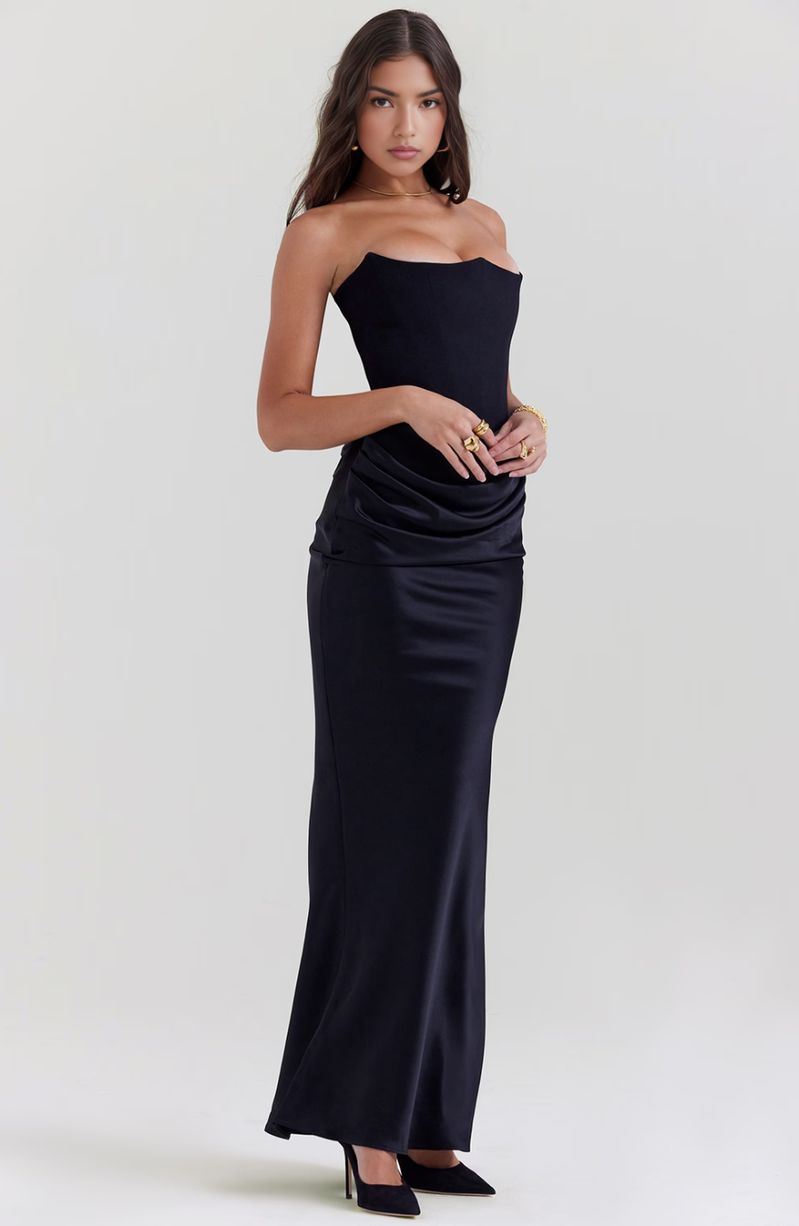 Tessa | Abito Maxi Senza Spalline