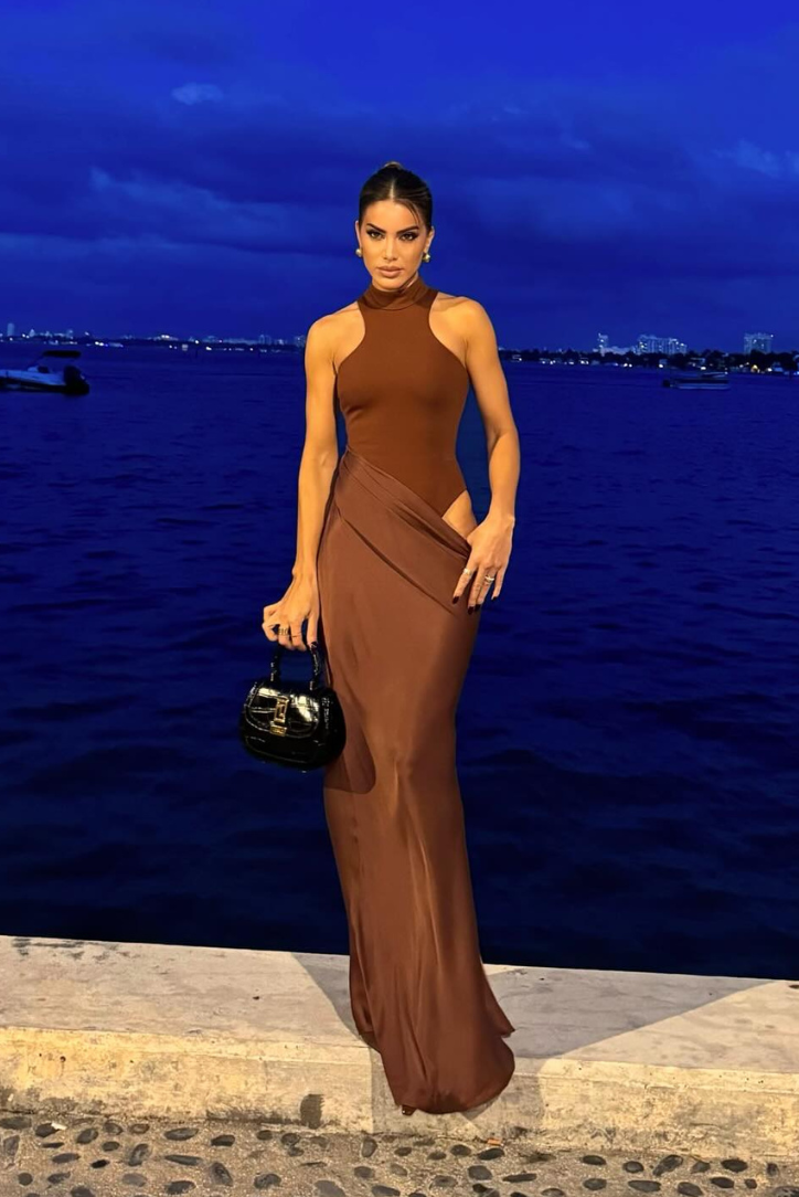 Faye | Abito Maxi Asimmetrico