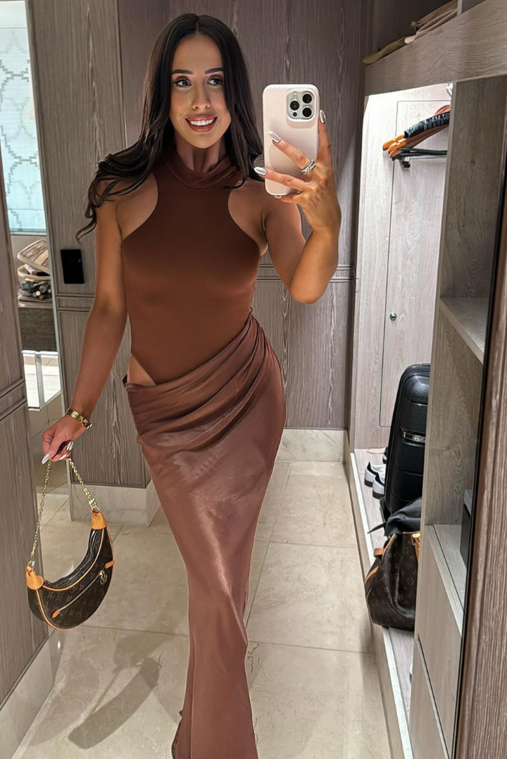 Faye | Abito Maxi Asimmetrico