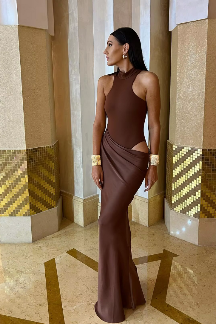 Faye | Abito Maxi Asimmetrico