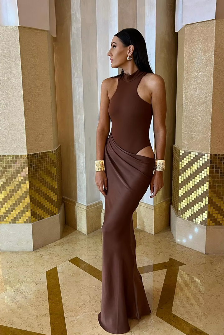 Faye | Abito Maxi Asimmetrico