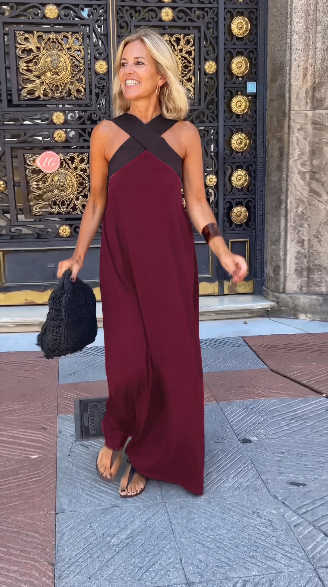 Elena | Vestito con taglio incrociato