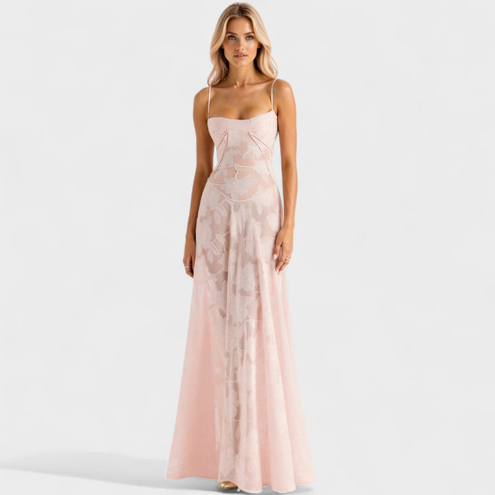 Verona - Vestito maxi in pizzo floreale