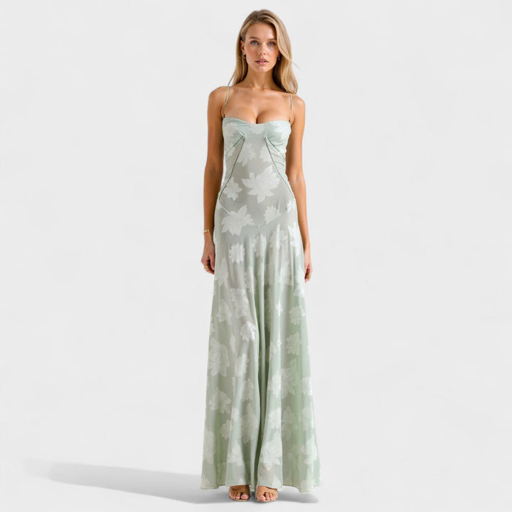 Verona - Vestito maxi in pizzo floreale