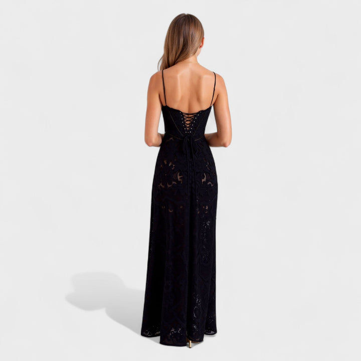 Verona - Vestito maxi in pizzo floreale