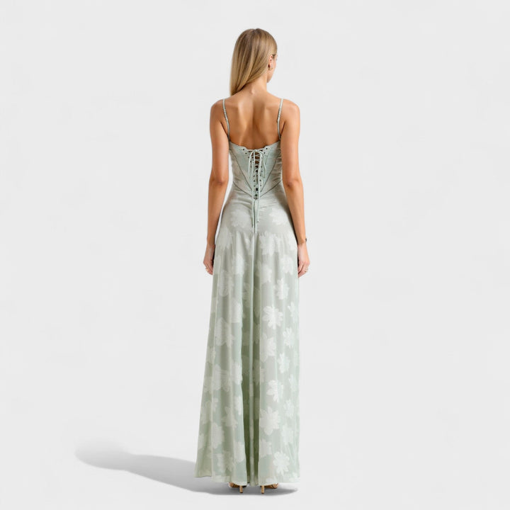 Verona - Vestito maxi in pizzo floreale
