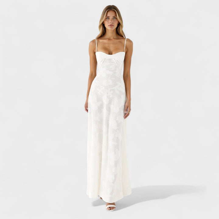 Verona - Vestito maxi in pizzo floreale