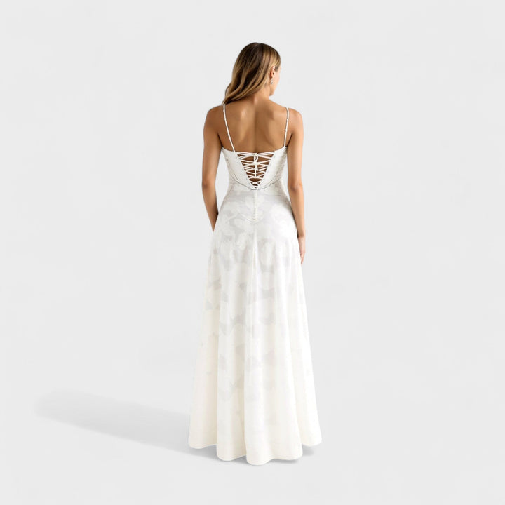 Verona - Vestito maxi in pizzo floreale