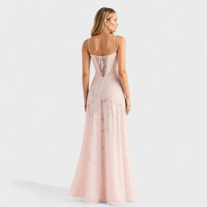 Verona - Vestito maxi in pizzo floreale
