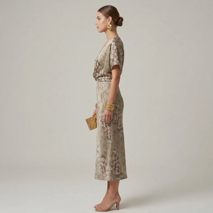 Alba - Vestito midi color rame