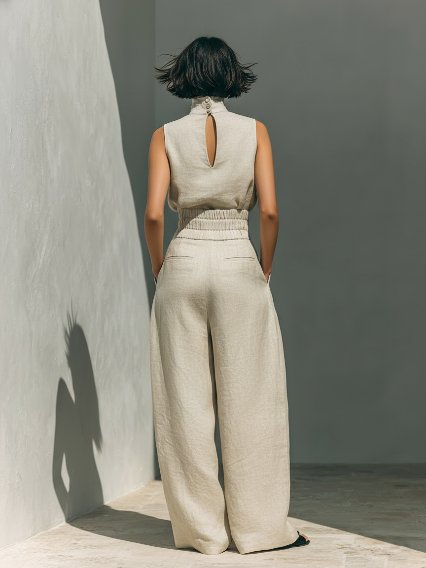 Giulia | Completo in Lino Minimalista