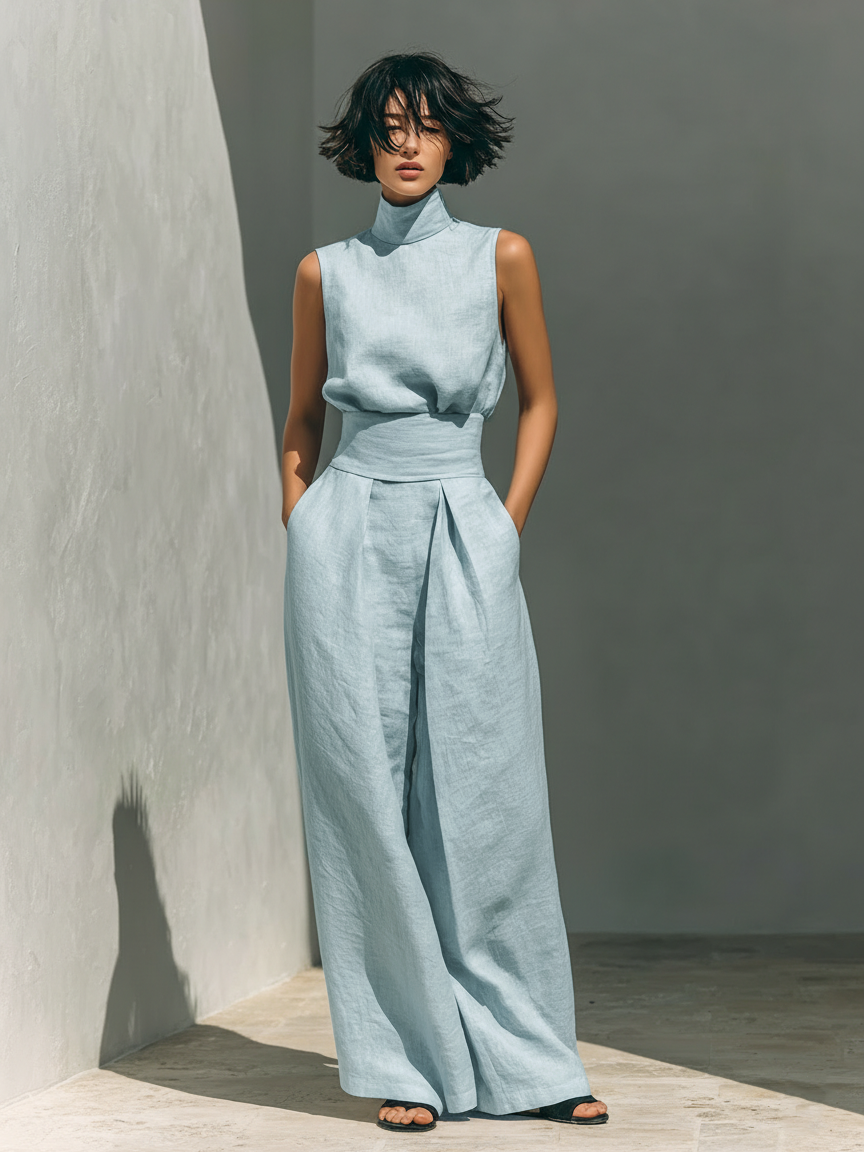 Giulia | Completo in Lino Minimalista