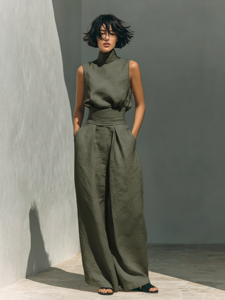 Giulia | Completo in Lino Minimalista