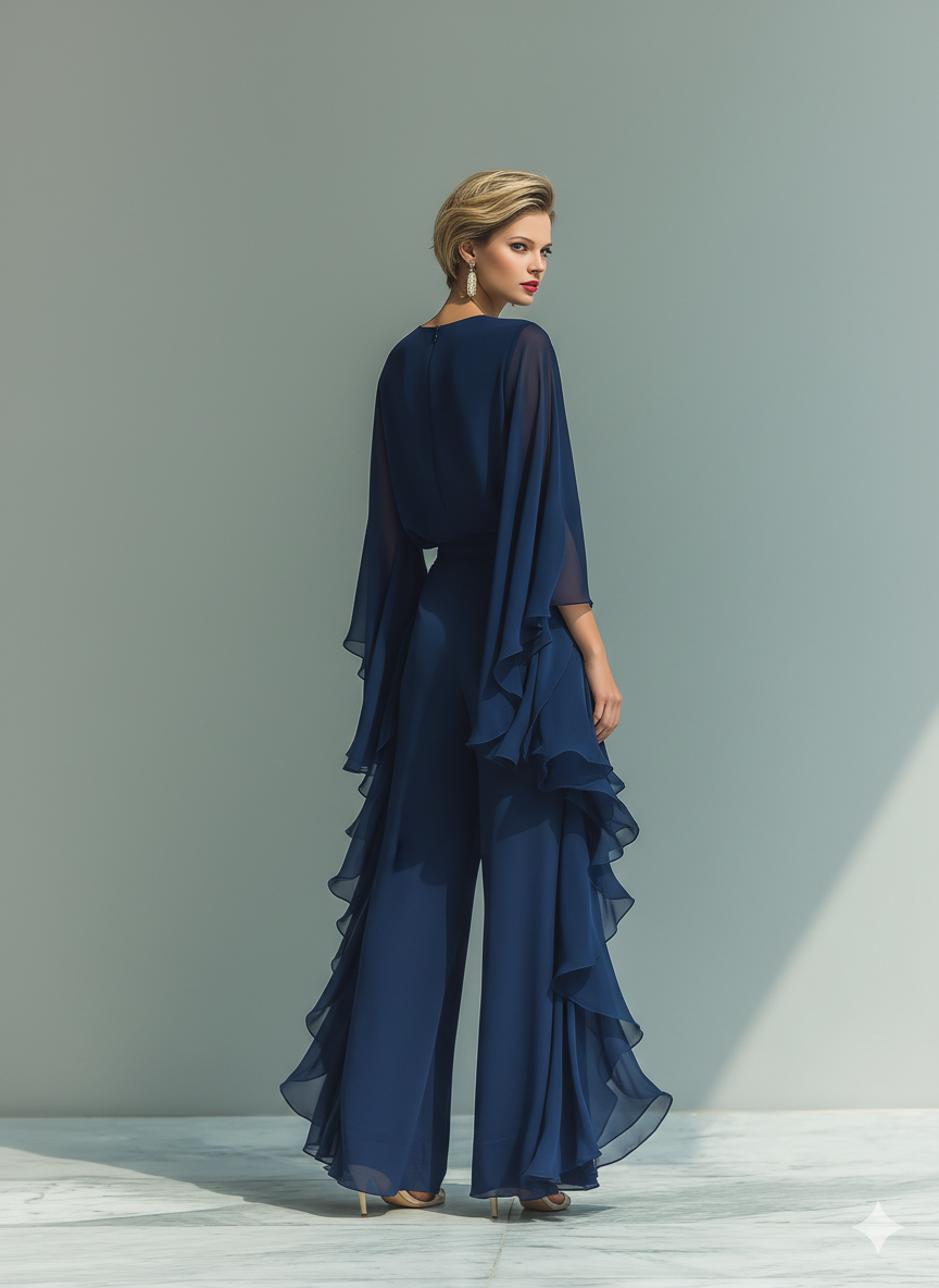 Carolina | Completo in Chiffon Elegante