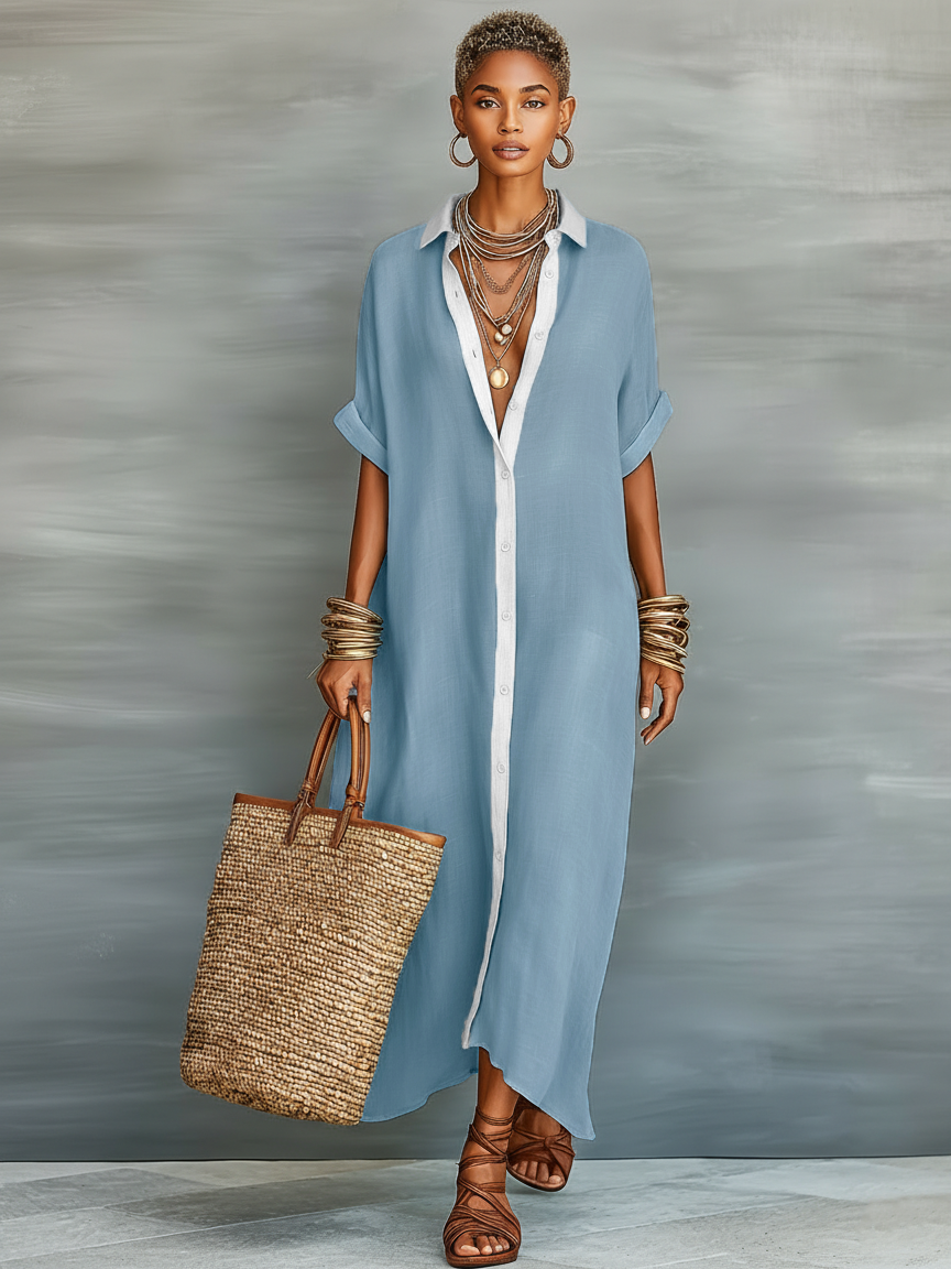 Vittoria | Abito Camicia in Lino