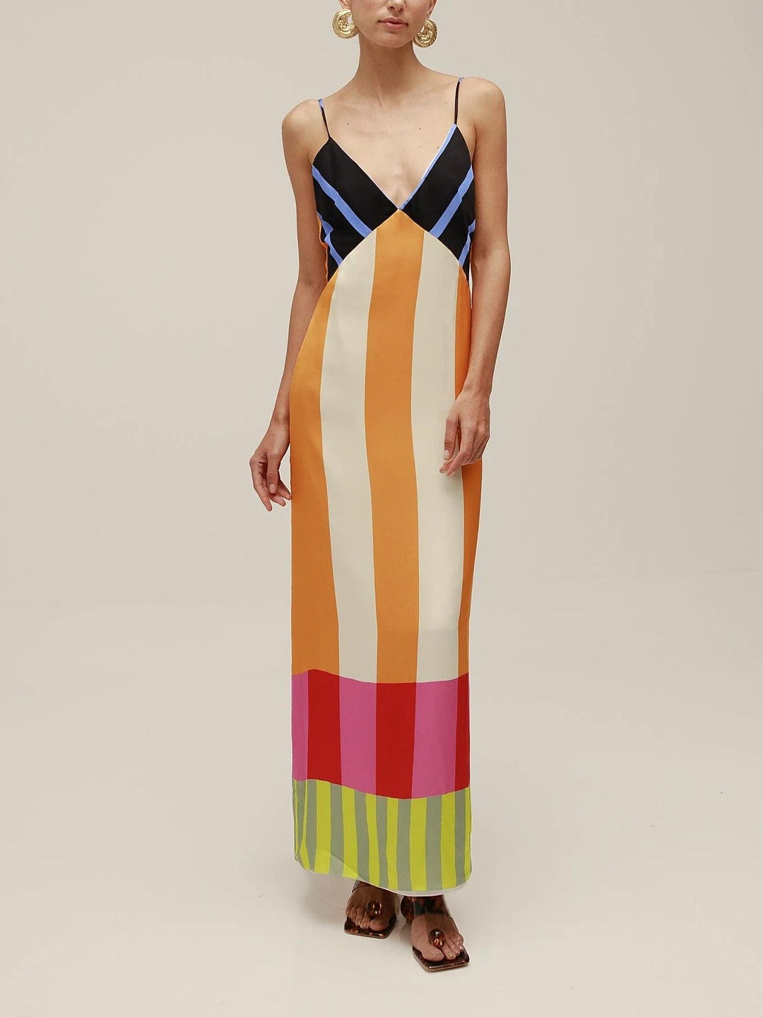 Paloma - Maxi Abito Colorato a Righe