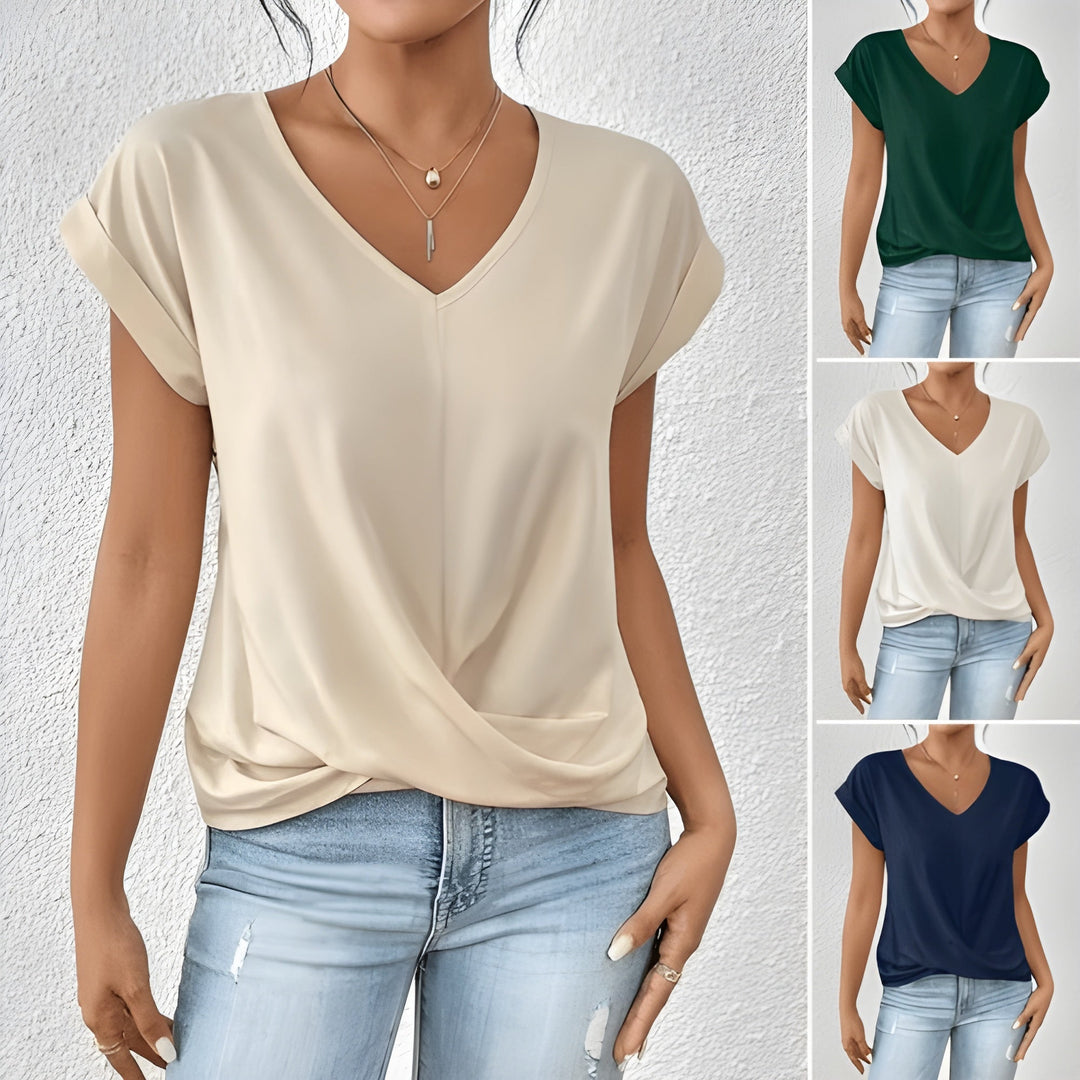 Sofia™ | Faina Elegante camicia casual con scollo a V