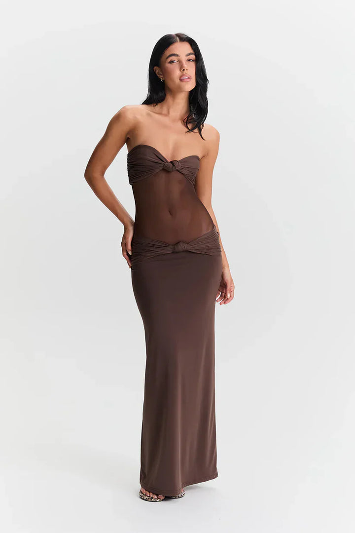 Zola | Abito Maxi con Spalline Rimovibili