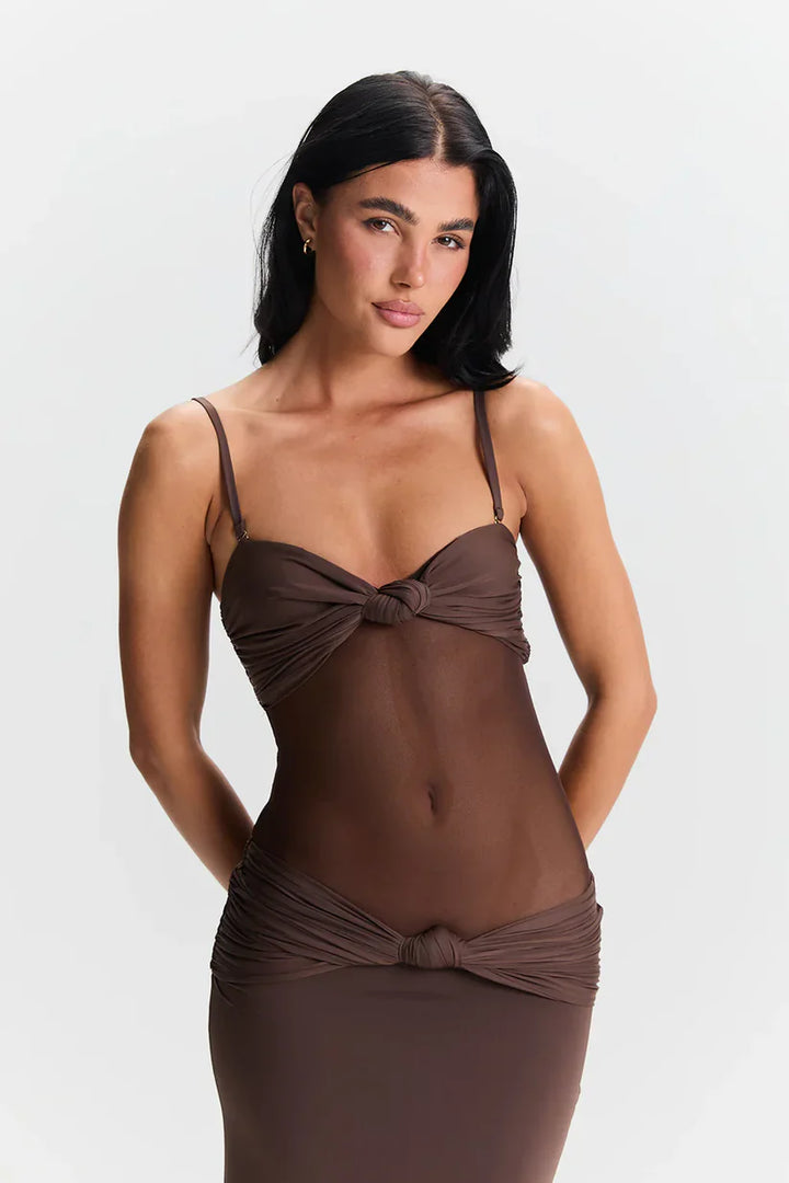 Zola | Abito Maxi con Spalline Rimovibili