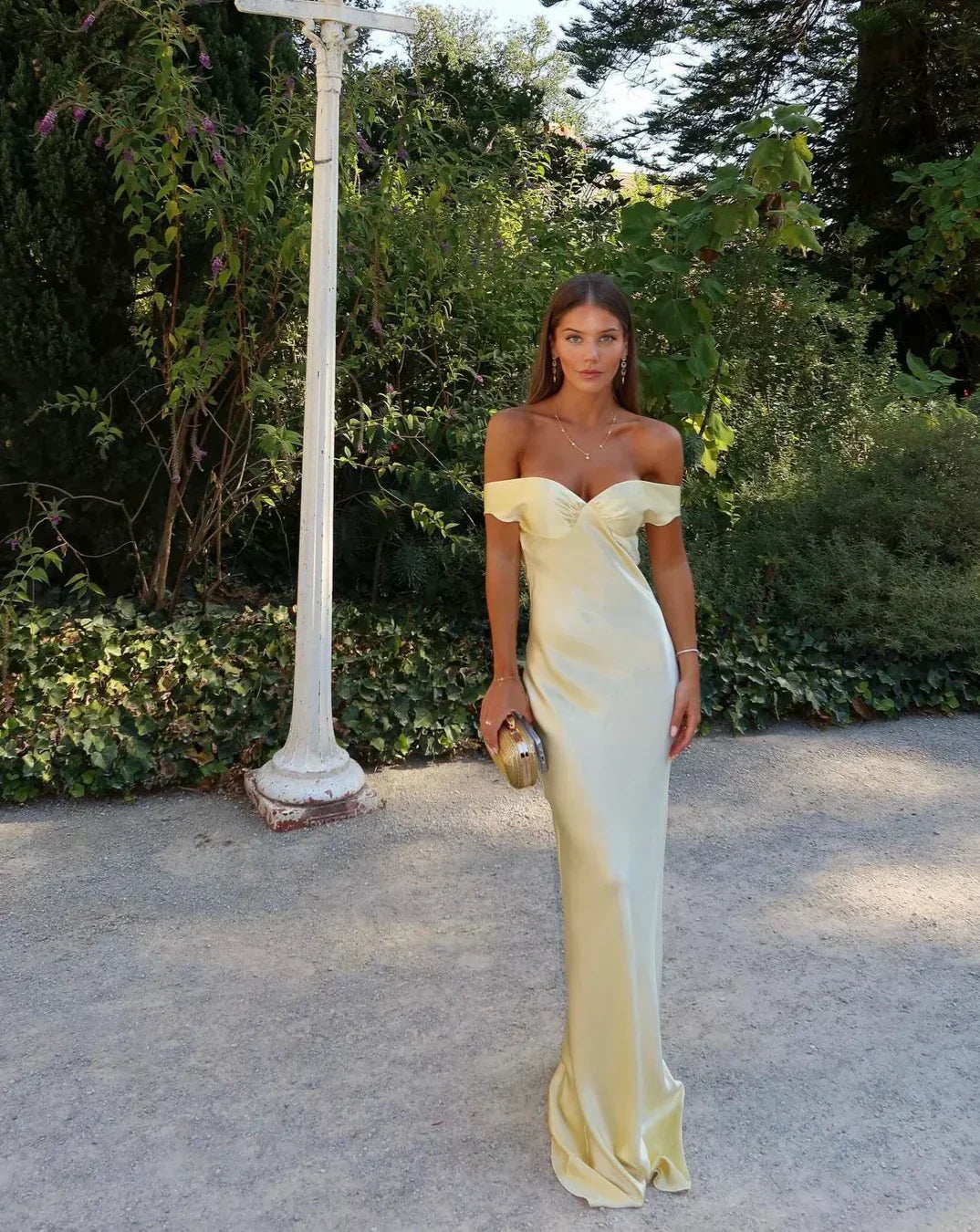 Bárbara - Vestito Maxi in Satin