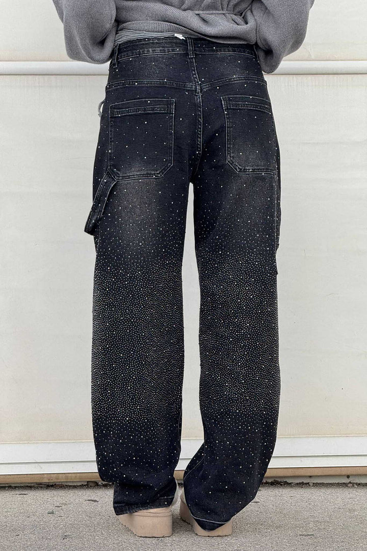 Sofia™ | Pantaloni cargo in denim con vita alta