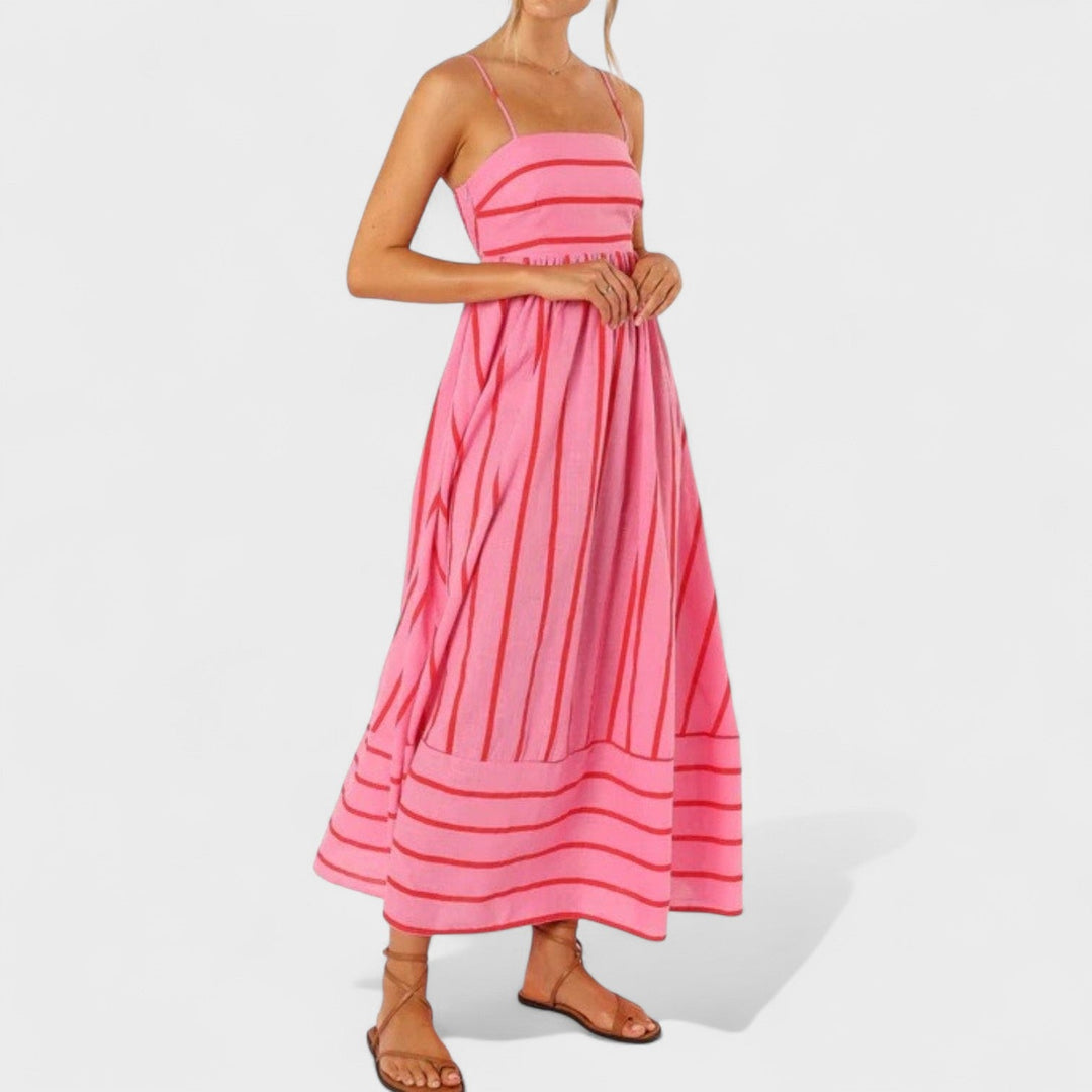 Isabel - Vestito lungo a righe