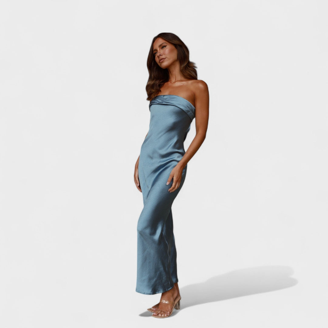 Carmen - Vestito in satin senza maniche