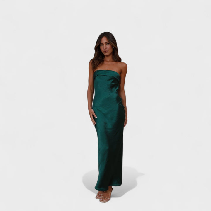 Carmen - Vestito in satin senza maniche