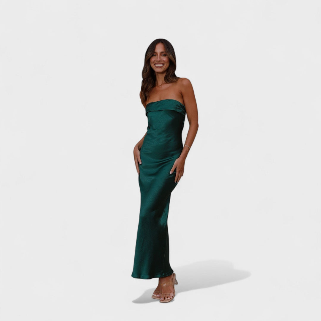 Carmen - Vestito in satin senza maniche