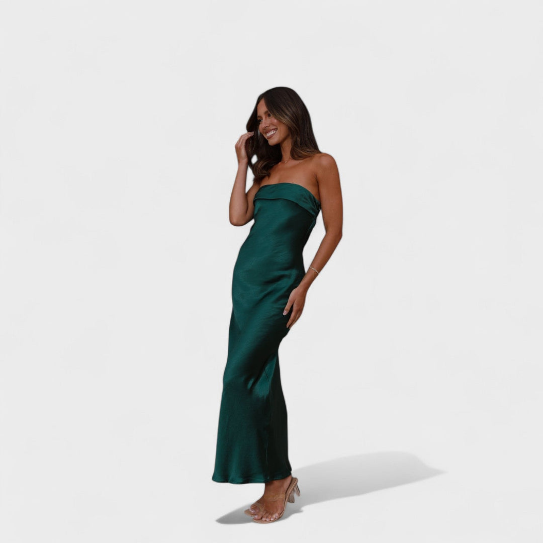 Carmen - Vestito in satin senza maniche