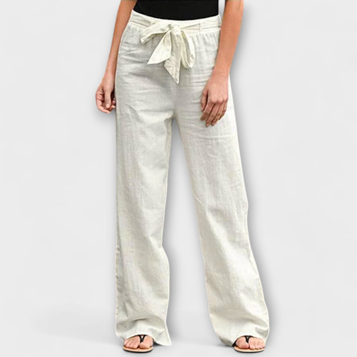 Loreen - Pantaloni in Lino Leggeri