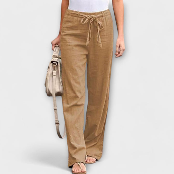 Loreen - Pantaloni leggeri in lino
