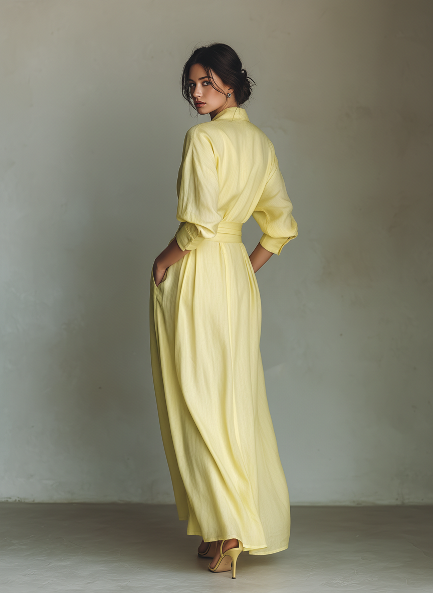 Ginevra | Abito Camicia Maxi in Lino
