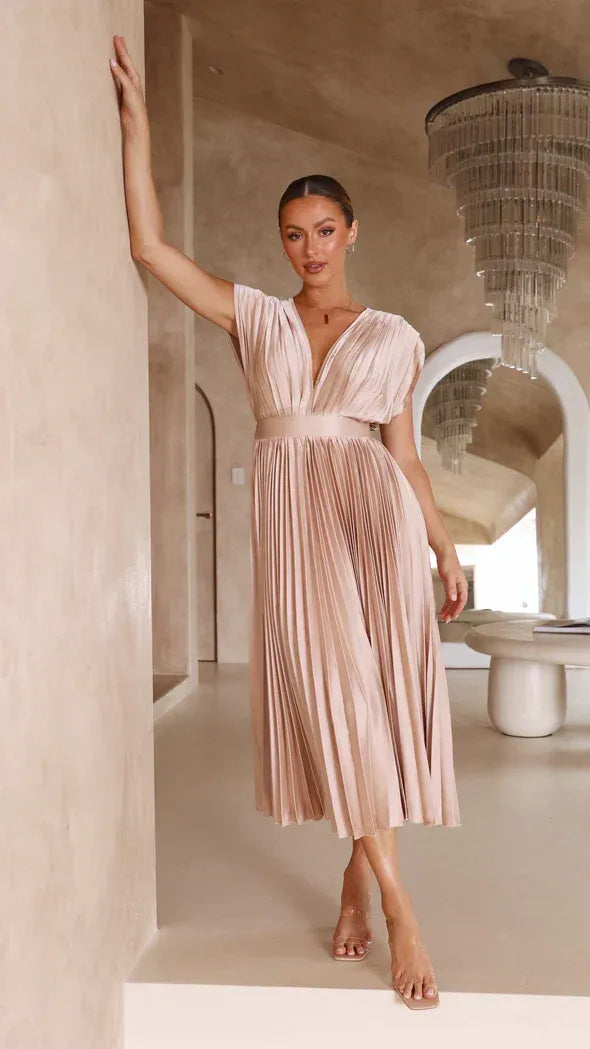 Emma | Abito Maxi con Scollatura a V Profonda