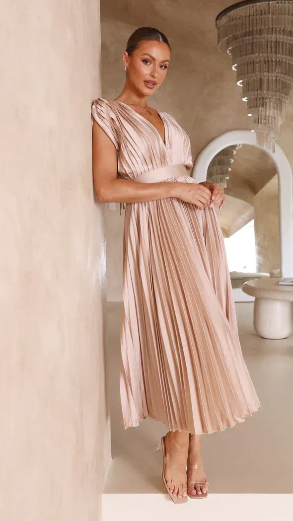 Emma | Abito Maxi con Scollatura a V Profonda