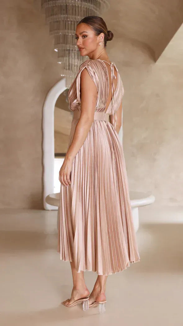 Emma | Abito Maxi con Scollatura a V Profonda