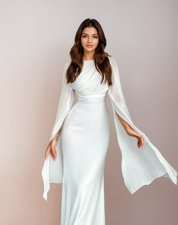 Isabela - Vestito Lungo in Satin