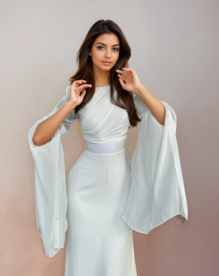 Isabela - Vestito Lungo in Satin